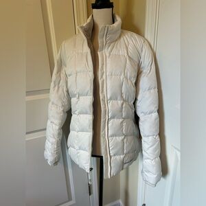 Eddie Bauer eb Stretch white Quilted down Jacket winter puffer